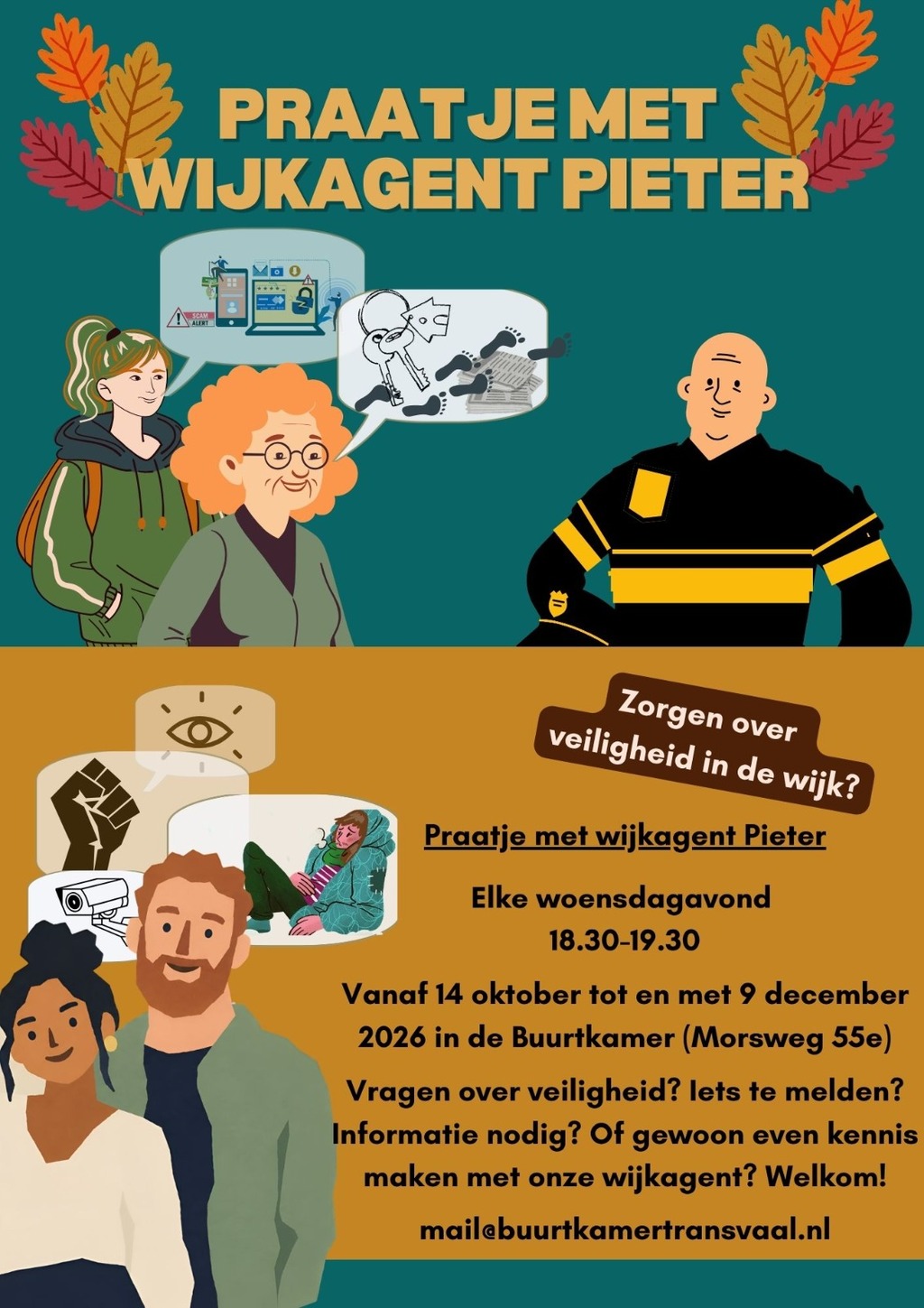 Praatje met wijkagent Pieter - Buurtkamer